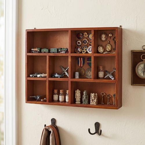 Rustic wooden wall shelf - rustic, 10