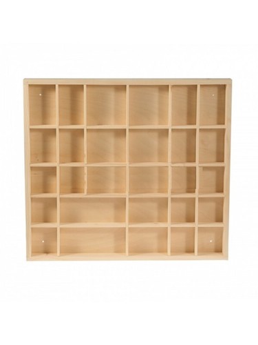 Wooden display shelf - wooden,