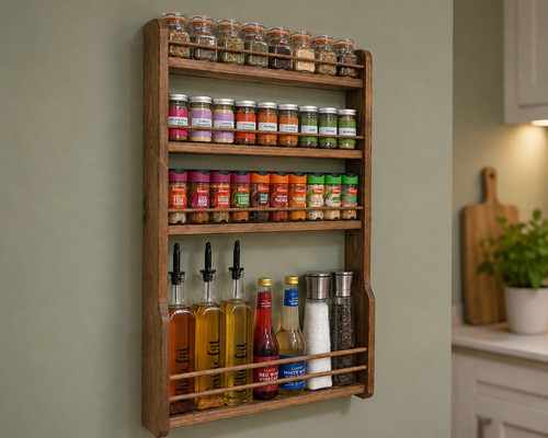 Oil spice rack handmade - rack,