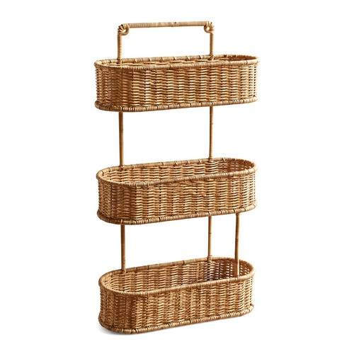 Oval rattan hanging - rattan, basket