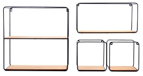 Set coated black metal - set, 4