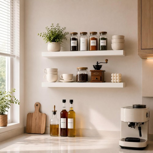 Floating wall shelves 60cm - 2x,