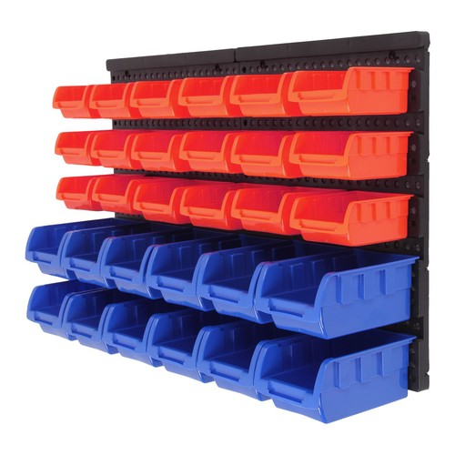 Hole plastic bins - bins, wall