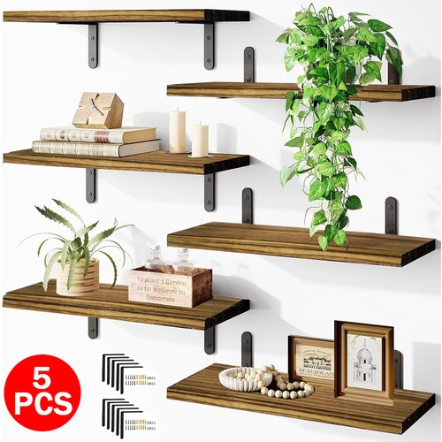 5piece rustic shelves floating - 5piece,