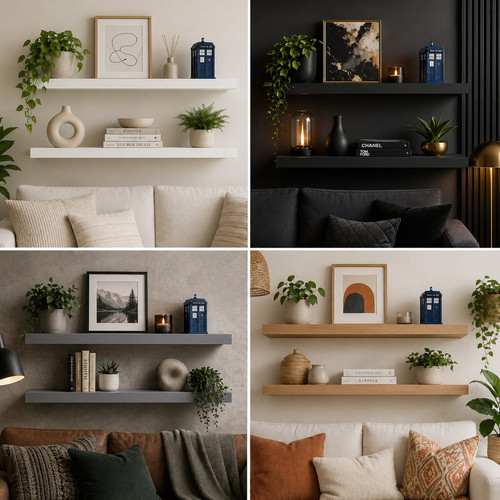 Modern floating shelf wall - modern,