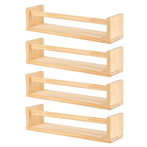 Floating spice shelves pack - shelves, 4-pack