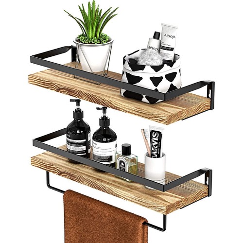 2pcs wooden floating shelves - 2pcs,