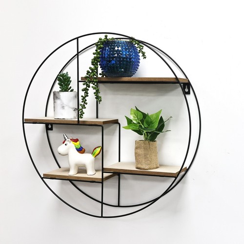 Wall mounted round black metal - round,