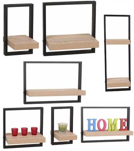Stylish floating wall - floating, shelves