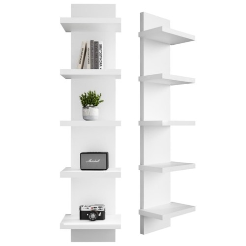 Tier wall shelves white - 5,