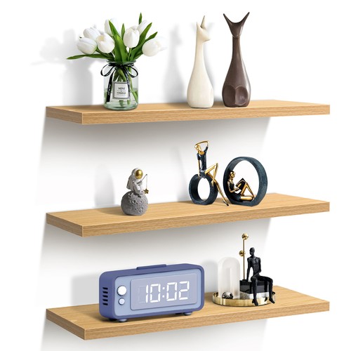 Floating wall shelves set 3 - shelves,