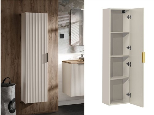Tall bathroom cabinet wall - bathroom,