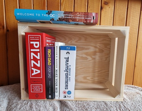 Wooden crate storage box - box,, pine