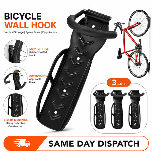 Bike storage wall mounted - bike, hook